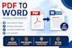 convert PDF to editable word manually