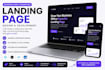 design a clean and professional website landing page