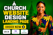design, redesign church website ministry website christian website with donation