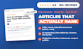 write human proofread SEO articles and blog posts that rank
