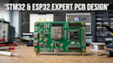 design stm32 and esp32 pcb layout, schematics, circuit boards, embedded systems