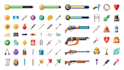 create 2d props, icons, objects, assets and game items