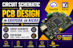 design circuit schematic and pcb design in easyeda or klcad