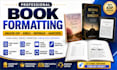 professionally format your book for amazon KDP, kindle, paperback and print
