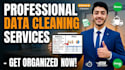 data cleaning, merging, formatting and splitting