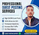 write and publish high da guest post with seo do follow high authority backlinks