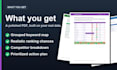 do SEO keyword research, clustering and competitor analysis