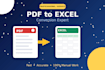 convert pdf to excel data entry