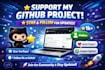 do your github promotion for your github project to increase stars and followers