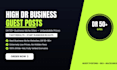publish high authority entertainment guest posts