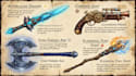 design unique weapons illustrations