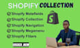 setup smart shopify collection to improve store navigation product variant setup