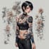design custom anime tattoo design illustration