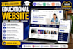 build educational website online course website lms website and college website