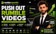 do organic rumble video promotion rumble promotion