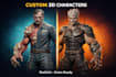 create game ready 3d character models for unity