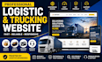 logistic website, freight website, cargo website and  trucking logistic website