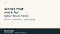 write professinal SEO articles and blog content