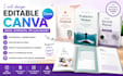 design editable canva ebook, workbook, pdf lead magnet, canva ebook ,workbook