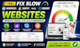 fix slow wordpress shopify wix godaddy websites improve lcp cls google pagespeed