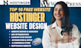 hostinger wordpress website design hostinger website design hostinger design seo