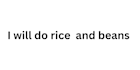 do rice and beans