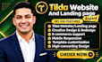 tilda website design, redesign , tilda website SEO,  tilda landing page expert