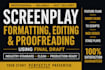 format, edit, proofread, and polish your screenplay in final draft