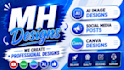 create professional canva designs, ai posters,