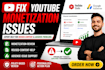 fix youtube monetization, reused content and adsense issues
