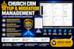migrate and setup planning center, breeze chms, churchtrac and rock rms tithely
