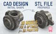 design 3d model, repair stl file, modify 3d model, for 3d printing, fix mesh