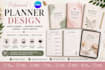 create editable canva planner and journal design printable planner habit tracker