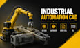 develop robot cad, plc control box, arm drawing, industrial automation 3d models