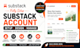 fully setup substack account manage substack newsletter design substack setup
