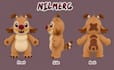 plush reference sheet custom stuffed animal character design tech pack mascot oc