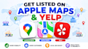 do google maps, apple maps, and yelp business registration and optimization