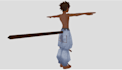 make retro low poly character modeling, rigging and animation in y2k,ps2,ps1,n64