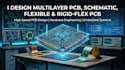 design multilayer pcb, schematic, flexible pcb and rigid flex pcb with hardware