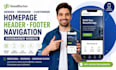 design redesign customize homepage footer header navigation goodbarber website