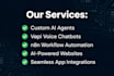 develop ai agents, vapi ai chatbots, and ai websites