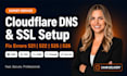 setup cloudflare dns, fix SSL, CDN and website error issues