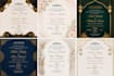design elegant wedding cards, invitation, and walima cards