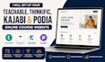 build your teachable website learnworlds kajabi podia thinkific course website