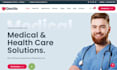 medical courier website, courier website, logistics website design