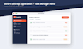 create a desktop application using java and javafx