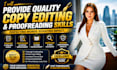 provide quality copy editing and proofreading skills