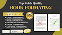 do book formatting paperback formatting ebook formatting
