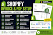 setup shopify invoice PDF sufio order printer pro invoice hero vify a2x webgilit
