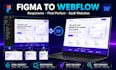 convert figma to webflow website responsive pixel perfect saas design